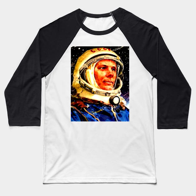 GAGARIN 23 Baseball T-Shirt by truthtopower